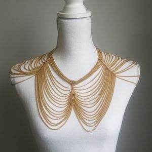 Gold Shoulder Necklace